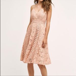 Anthropologie HD In Paris Astrid pink lace dress 2